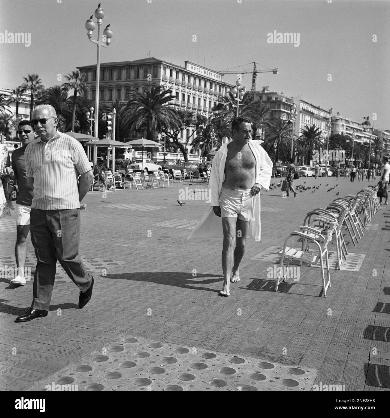 U.S. ambassador to France Sargent Shriver who is on a friendship tour