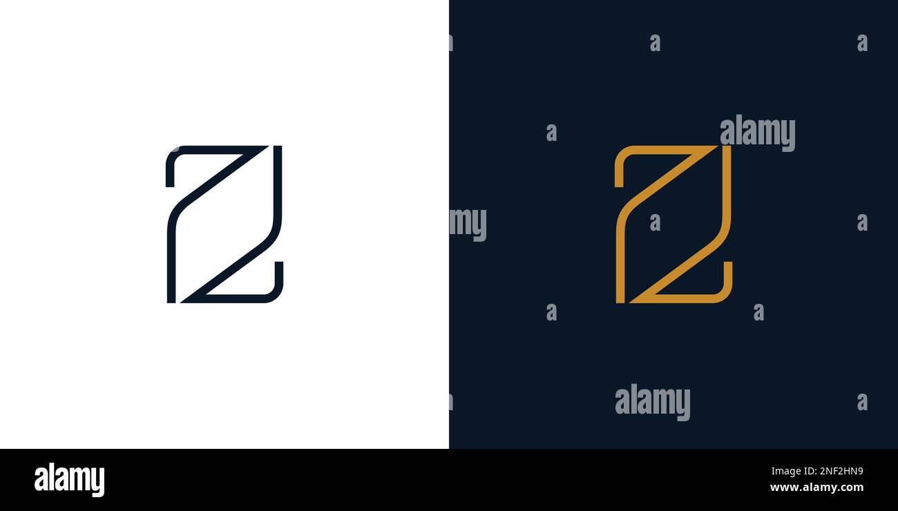 Modern and unique PD logo design Stock Vector
