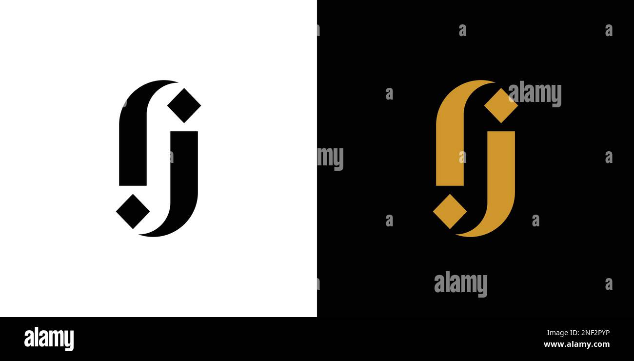 Professional and elegant JJ logo design Stock Vector