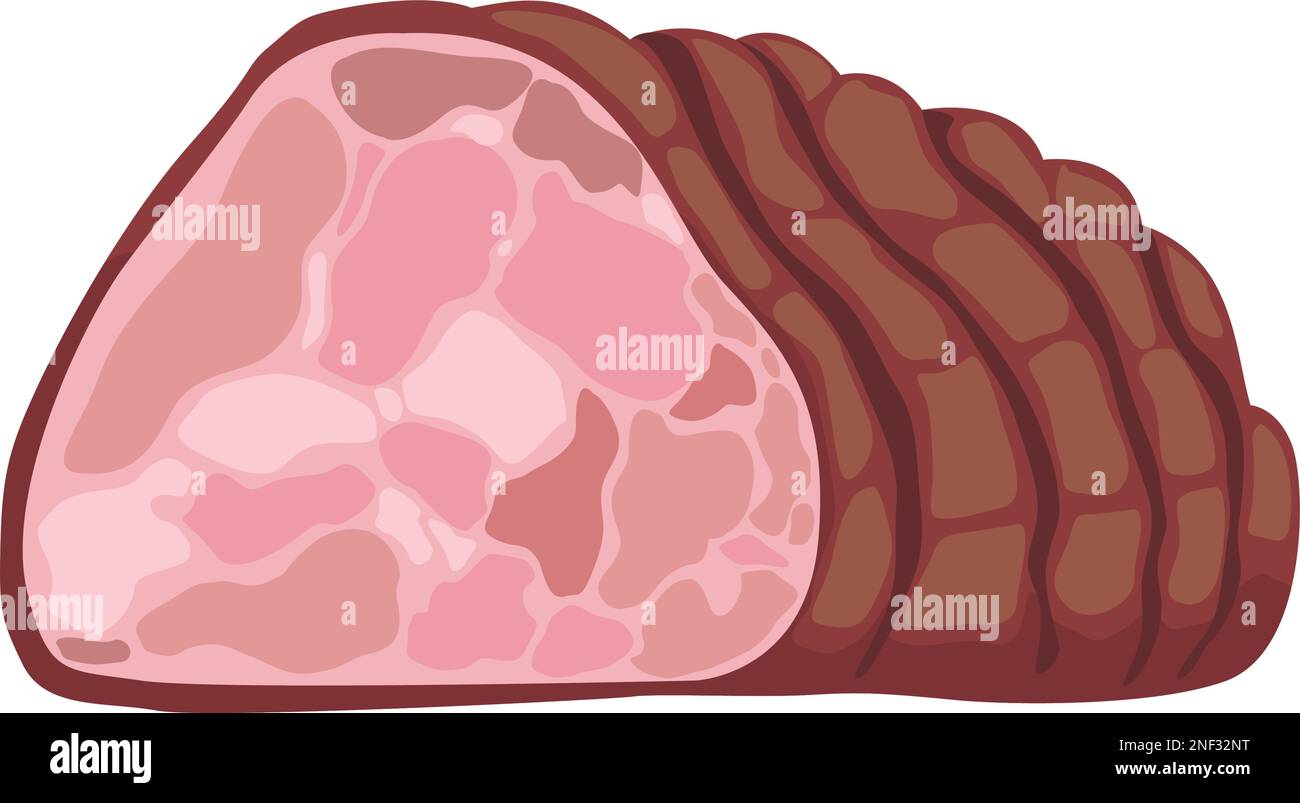 ham butcher meat cut Stock Vector Image & Art - Alamy