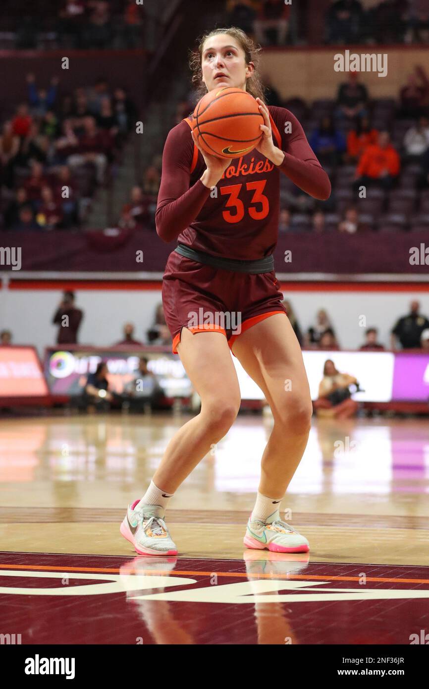 Blacksburg, Virginia, USA. 16th Feb, 2023. Virginia Tech Hokies center