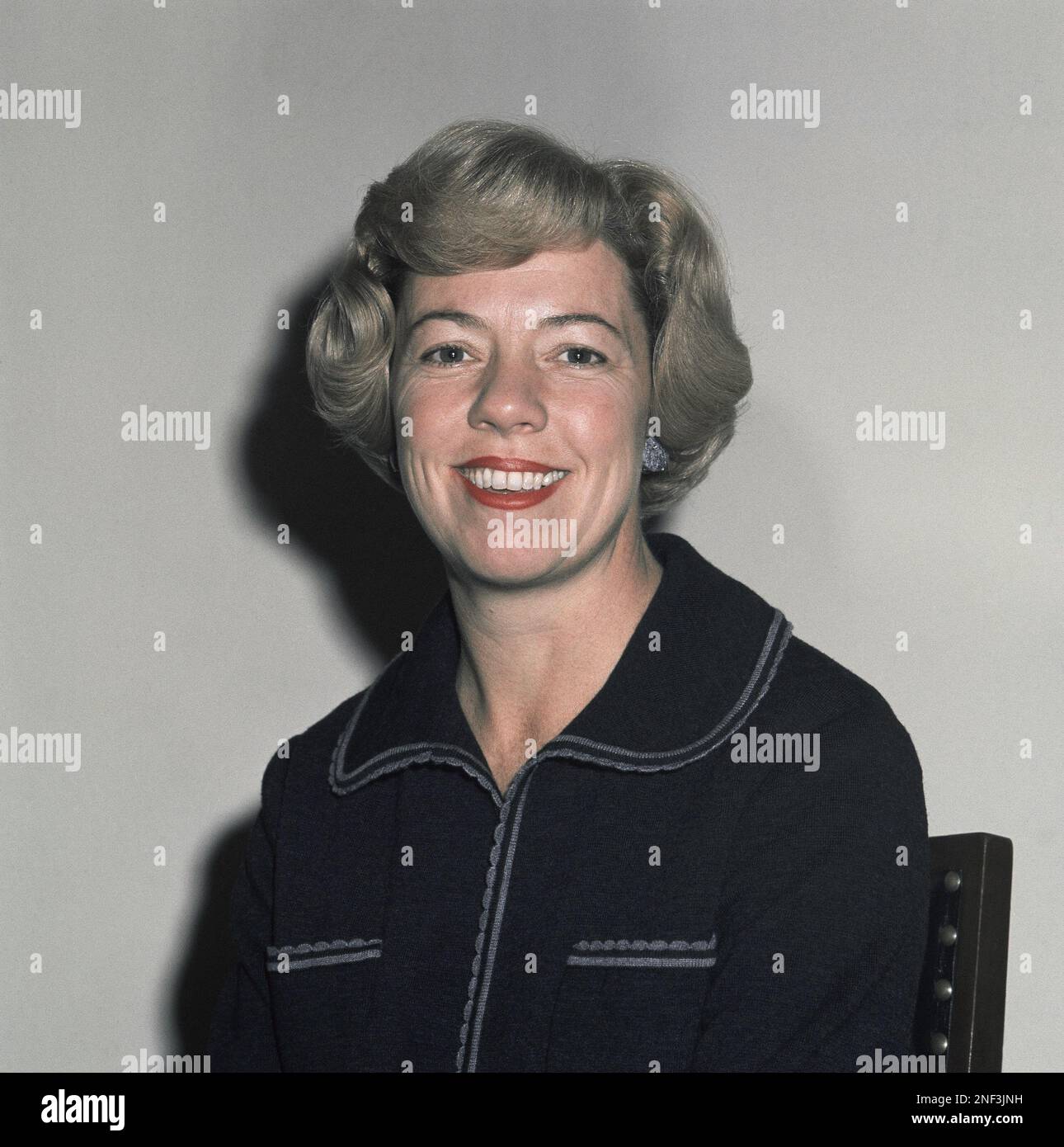 Mrs. Ermalee Webb Udall, wife of Stewart Udall, poses, Jan. 13, 1961 ...