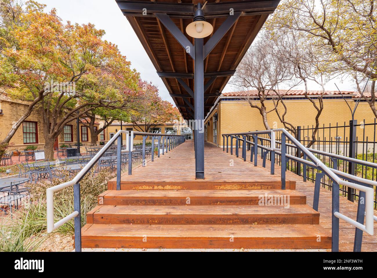 Overcast view of the Buddy Holly Center at Texas Stock Photo Alamy