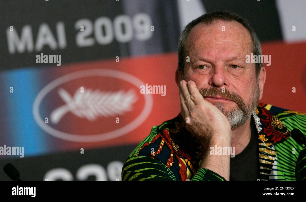 British director Terry Gilliam attends a press conference for the film