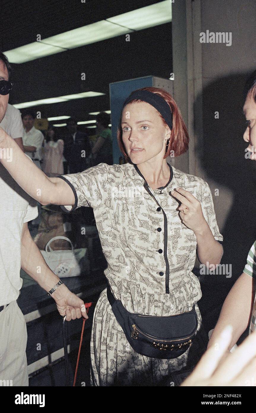 Singing star Belinda Carlisle from the U.S. arrives at Kuala Lumpur ...