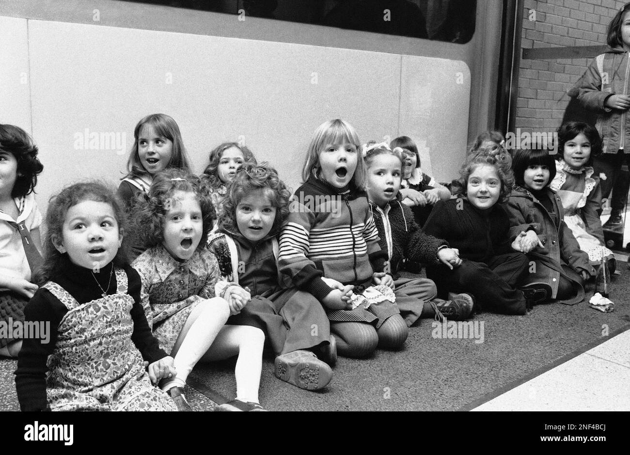 a-group-of-6-year-old-girls-wait-to-be-interviewed-in-a-new-york