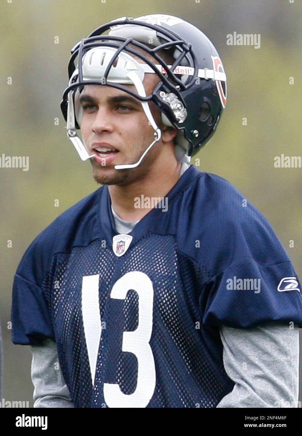 Wide receiver Johnny Knox (13) during the Chicago Bears minicamp practice  at Halas Hall in Lake Forest, Illinois. (Credit Image: © John  Rowland/Southcreek Global/ZUMApress.com Stock Photo - Alamy