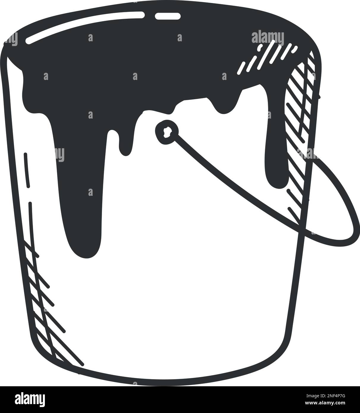 paint bucket creative art supply Stock Vector Image & Art - Alamy