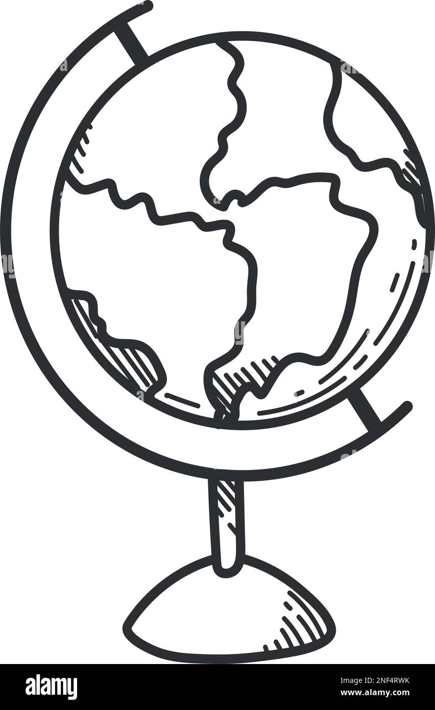 world earth map doodle Stock Vector Image & Art - Alamy