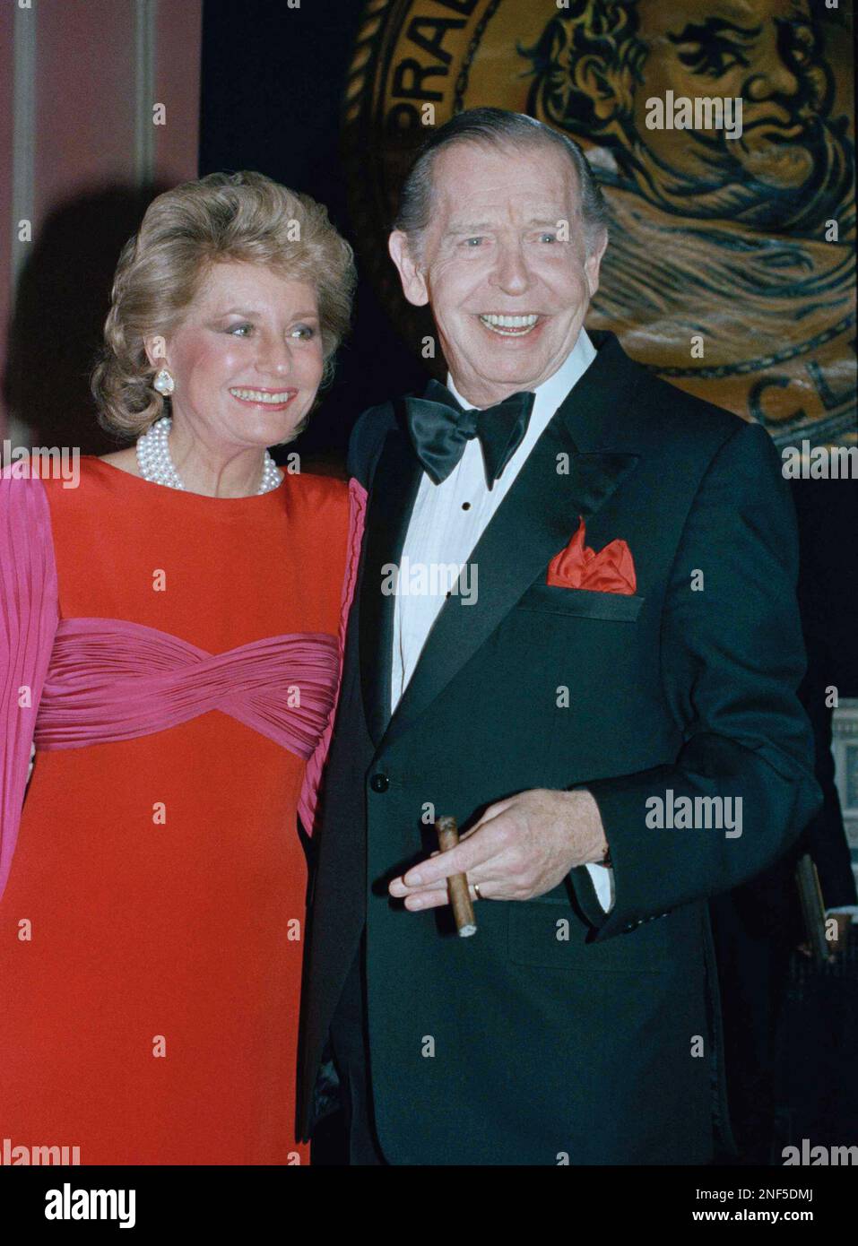 Berle Milton shown at the Waldorf, on April 20, 1985 where he is