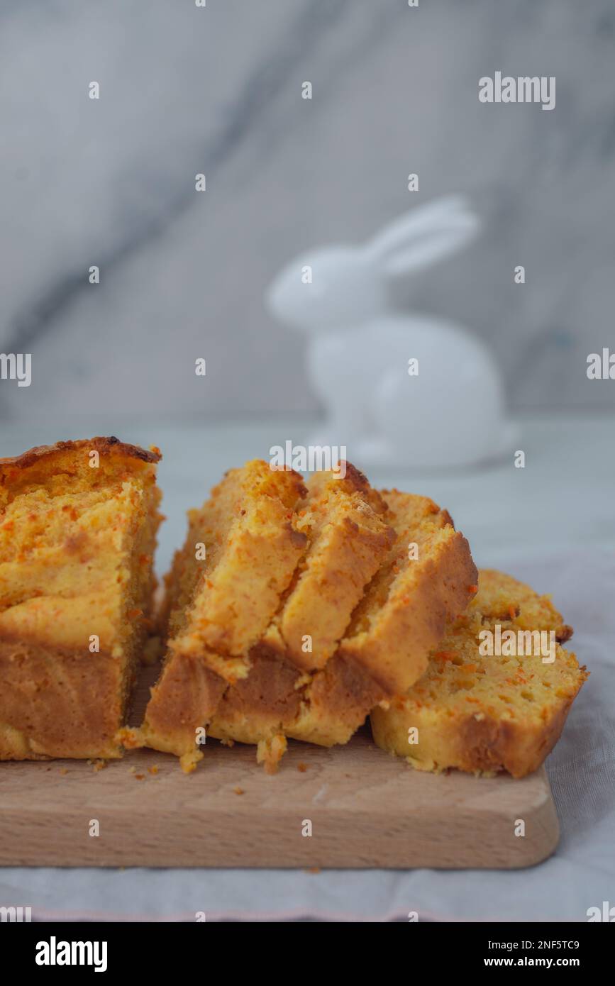 carrot easter pound cake Stock Photo