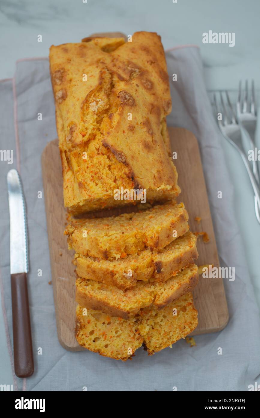 carrot easter pound cake Stock Photo