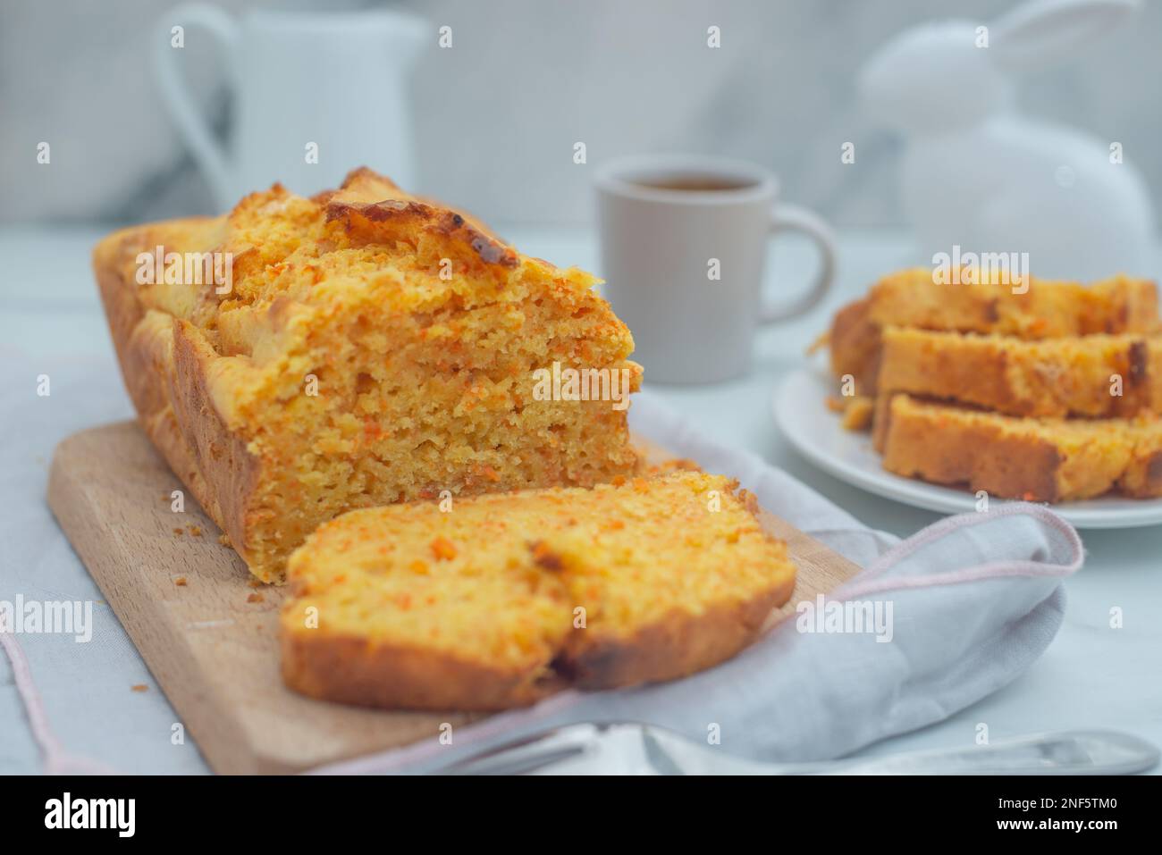 carrot easter pound cake Stock Photo
