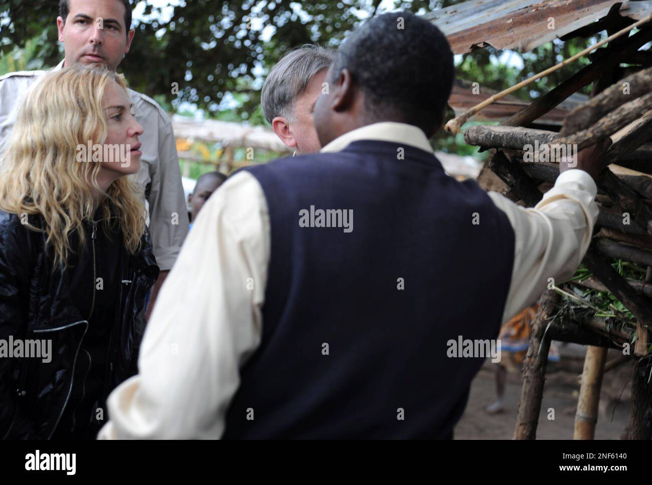 U.S. singer Madonna visits a development project in Gumulira, Malawi