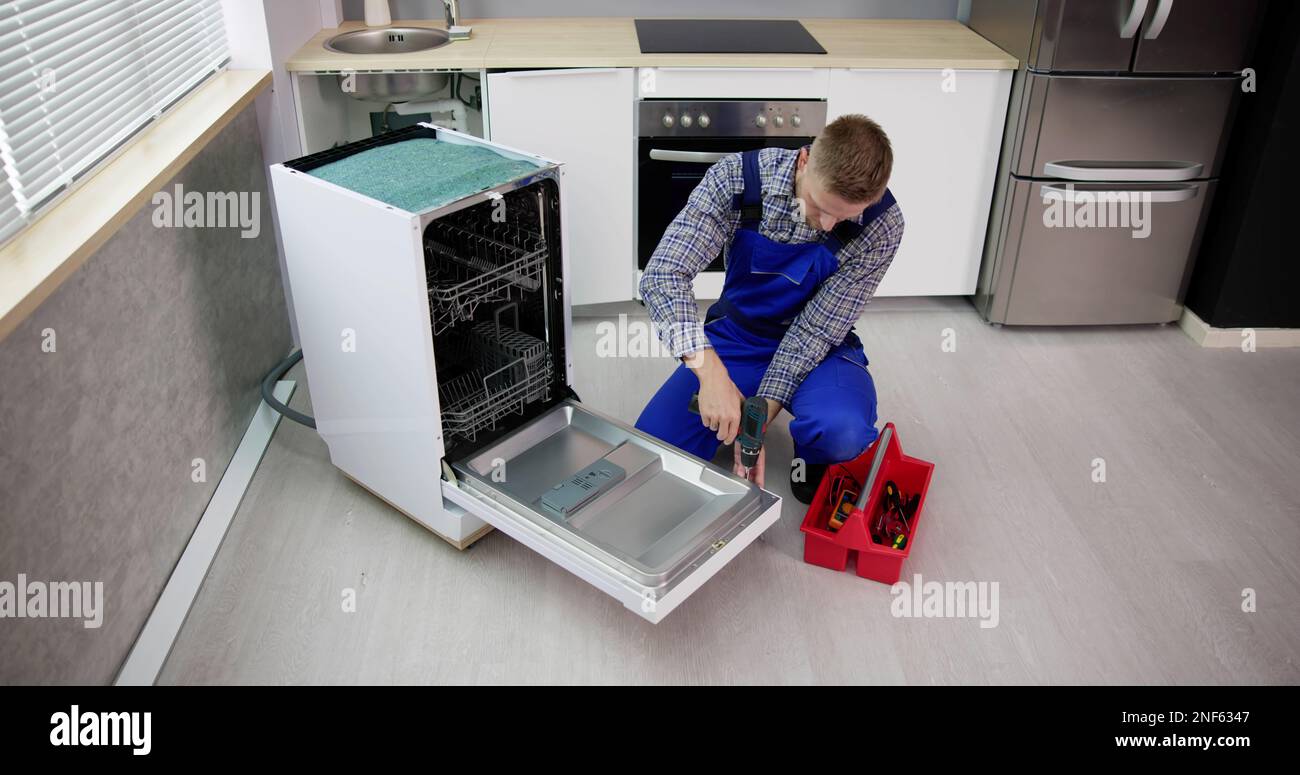 Dishwasher Appliance Repair Service. Household Maintenance Repairman