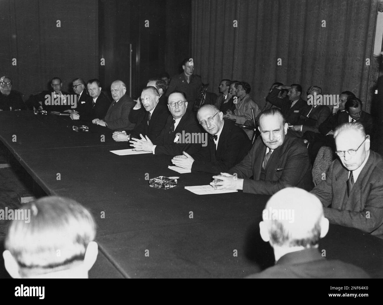 West German state governors and senators are pictured at the conference