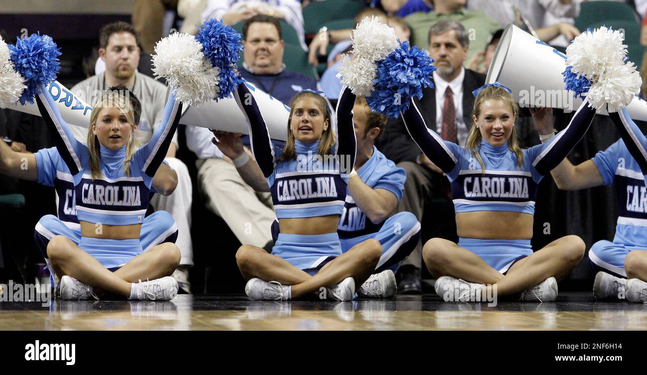 North Carolina cheerleaders are shown during the second half of North ...