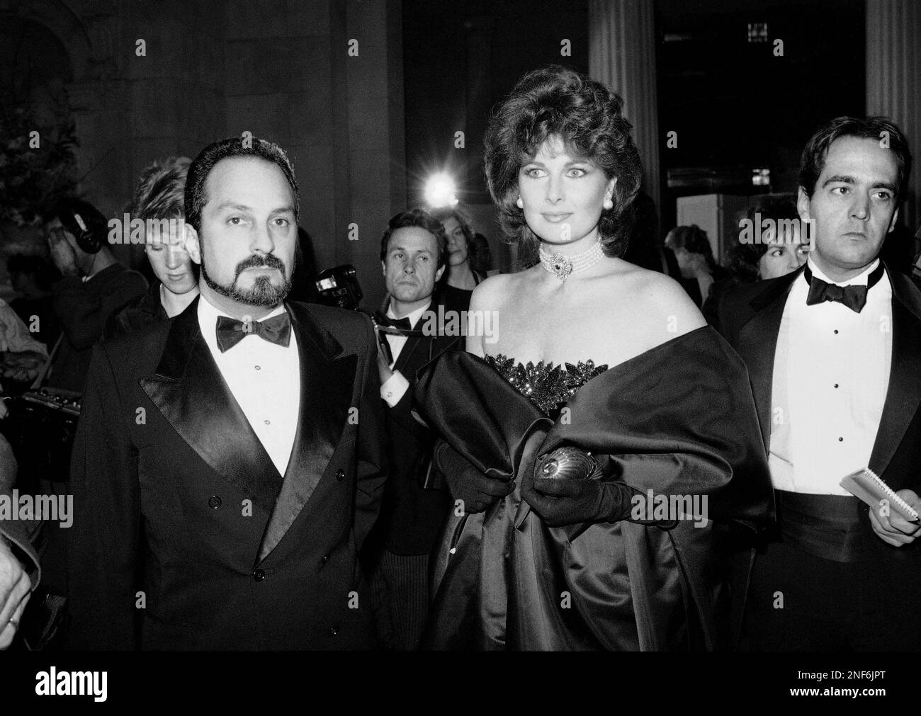 Christina Ferrare DeLorean wife of John DeLorean, with designer Albert(01)
