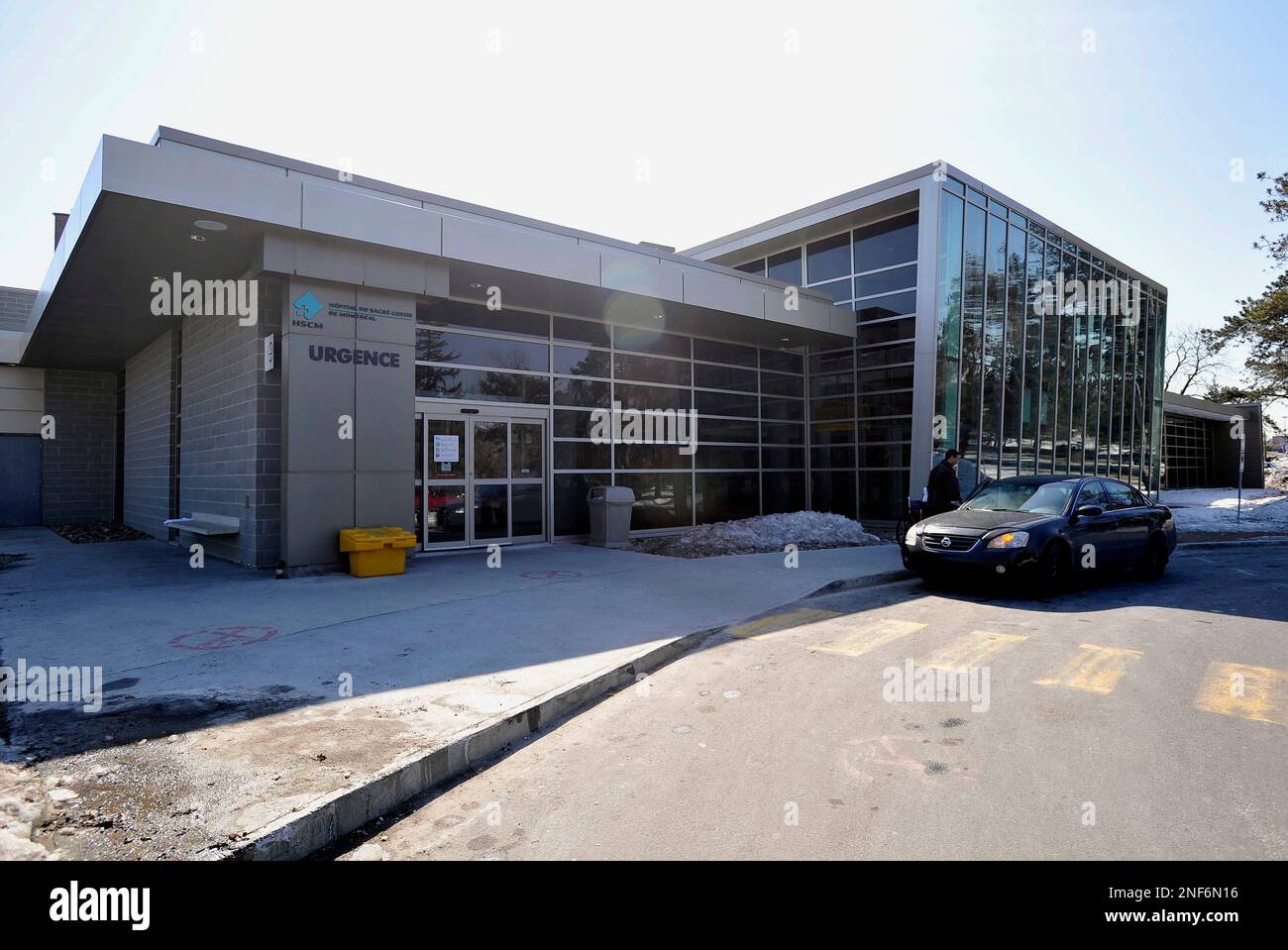 The Emergency Entrance At Sacre Coeur Hospital Is Shown In Montreal the-emergency-entrance-at-sacre-coeur-hospital-is-shown-in-montreal