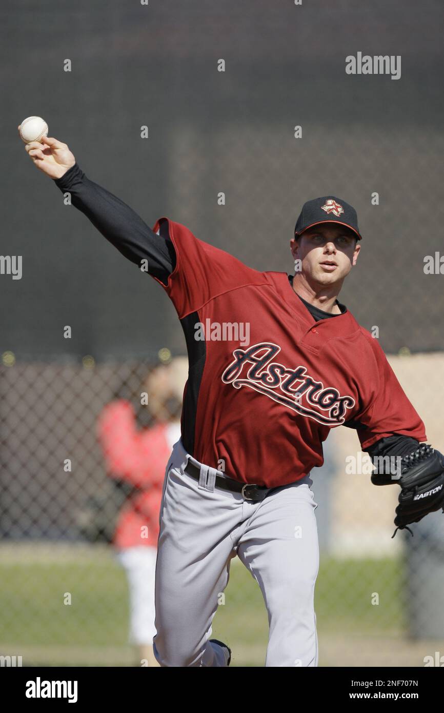 Houston Astros pitcher Brandon Backe during a spring training