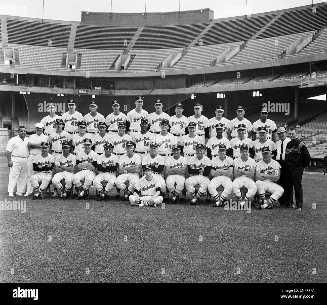 The 1966 Baltimore Orioles, winners of the American League pennant, are shown in Baltimore, Sept