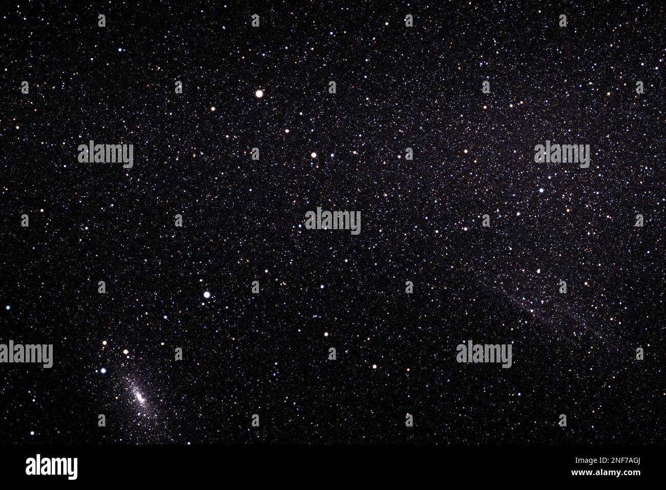 Wide cosmos with shining stars. Space starry backdrop. 3d illustration Stock Photo