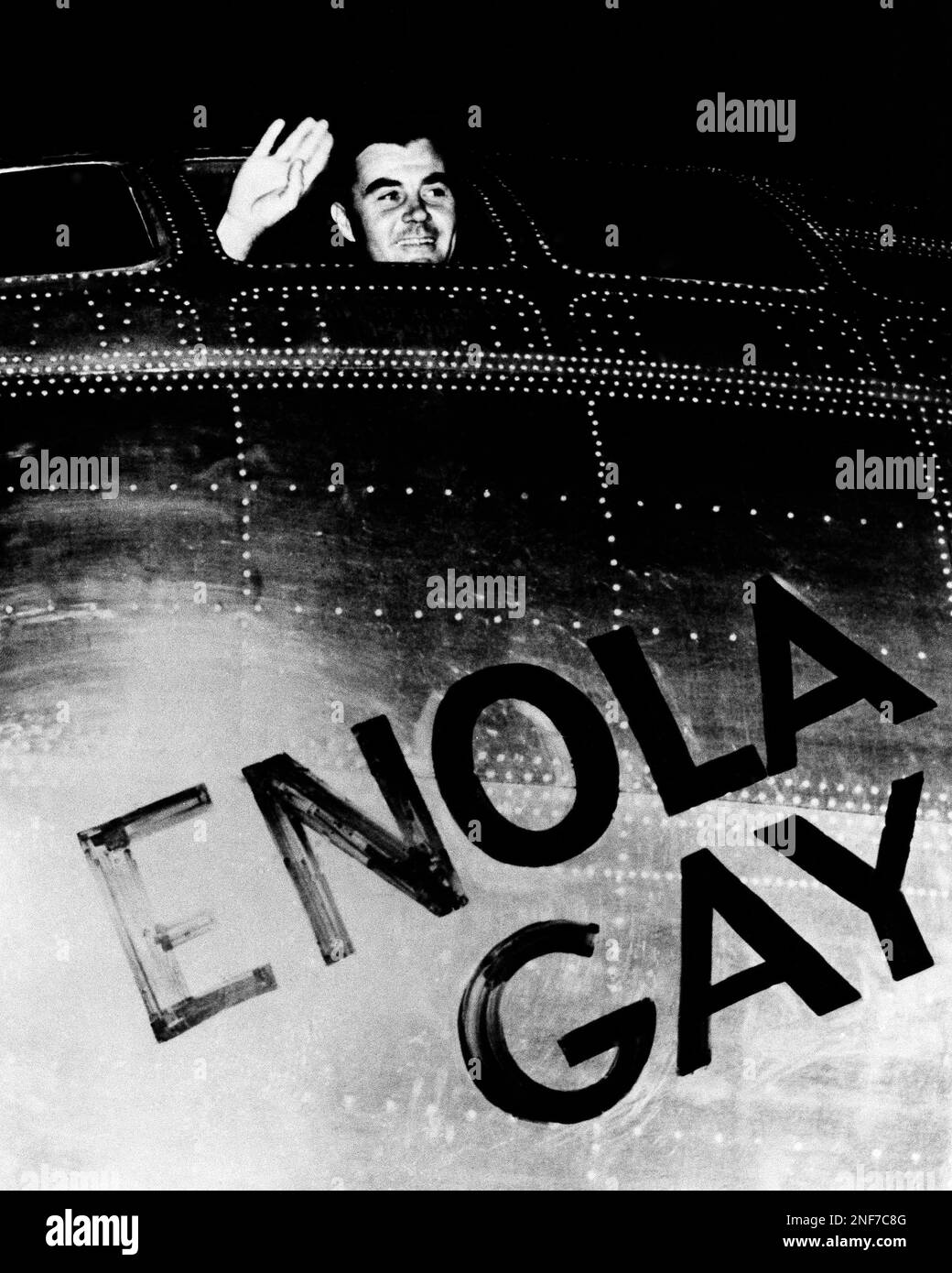 Col. Paul W. Tibbets, Jr., pilot of the Enola Gay, the plane that ...