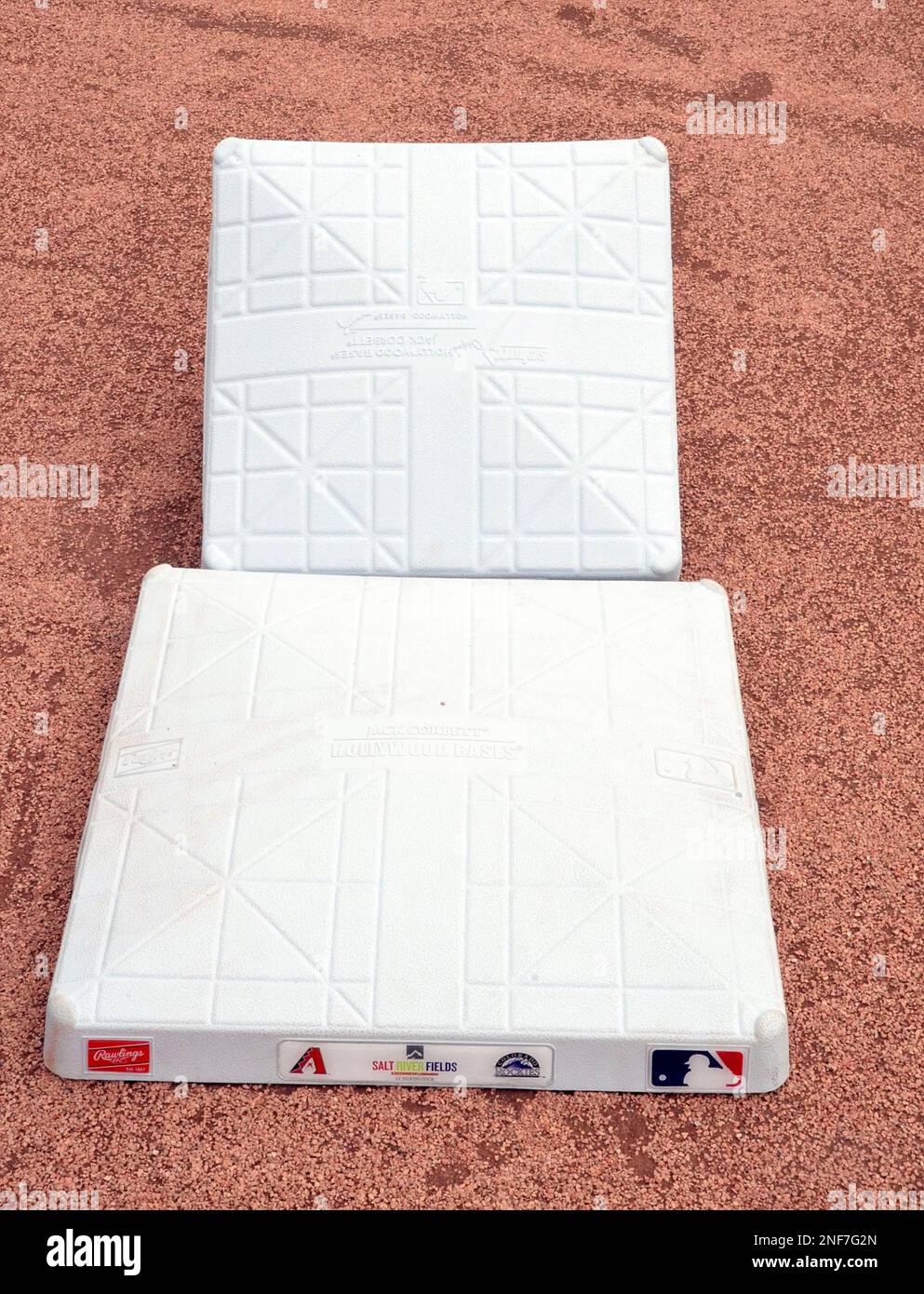 A picture shows a former base (upper) and a new base in Scottsdale