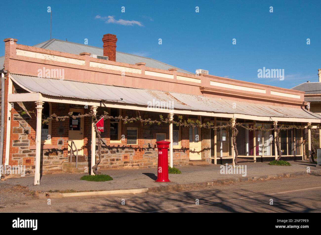 Sara's Corner (c. 1900) in the former Aberdeen township of the historic copper mining town of Burra, South Australia Stock Photo