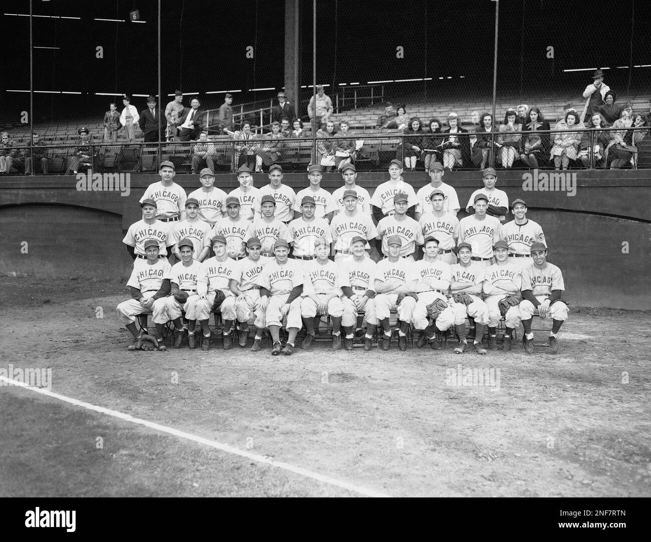 The Chicago Cubs, winners of the National League pennant for 1945, are