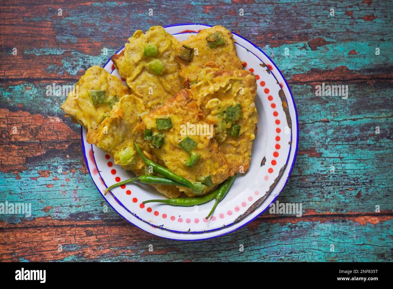 Deep fried tempeh Tempe Mendoan Stock Photo Alamy