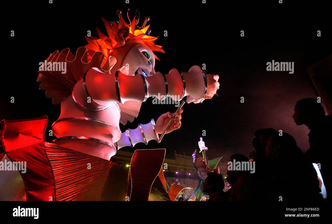 The King of the Nice Carnival 2009's float parades during the 125th