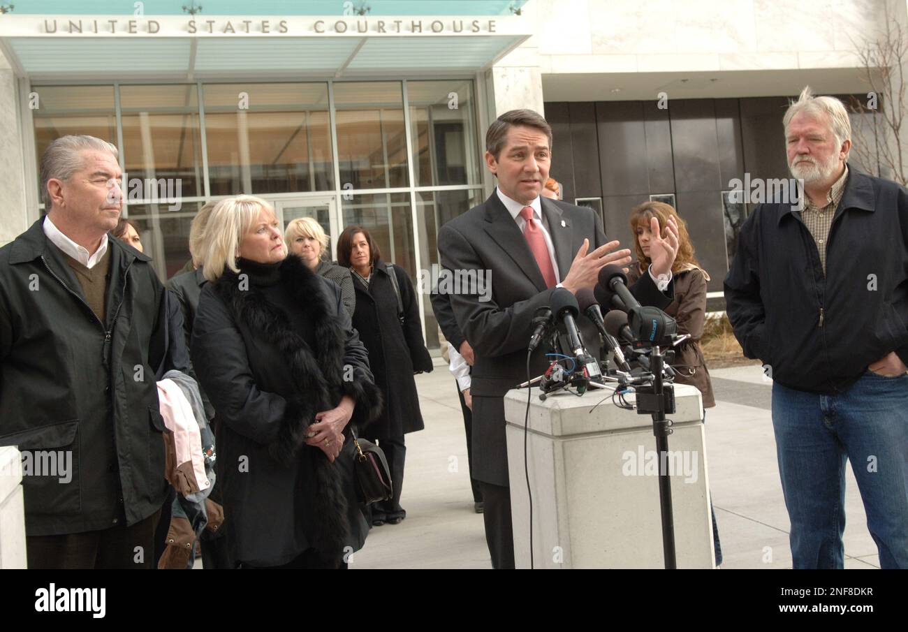 From left, Sid and Linda Walker, stepfather and mother of slain student