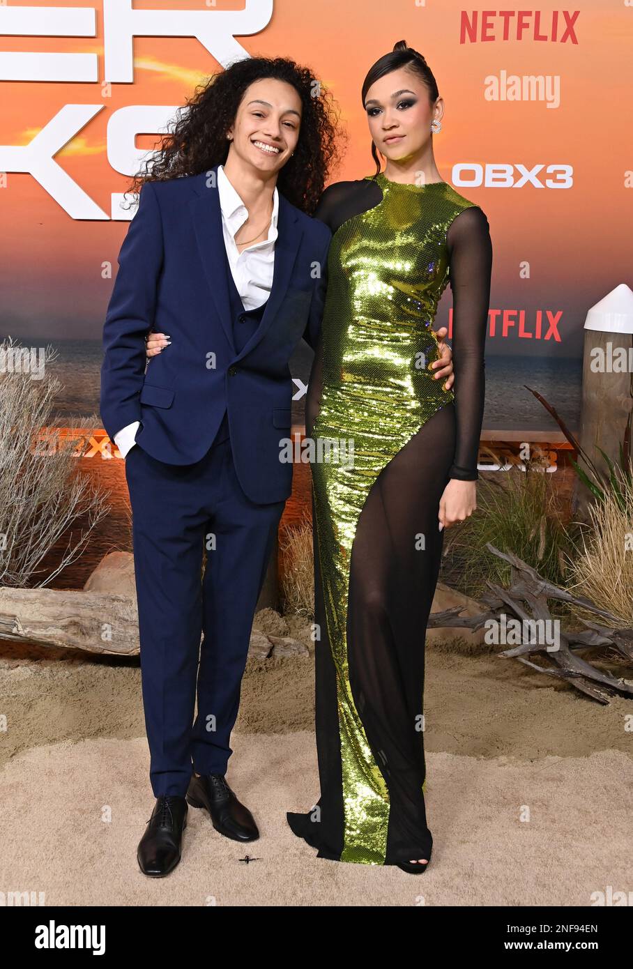 Mariah Linney and Madison Bailey arriving at Netflix’s “Outer Banks