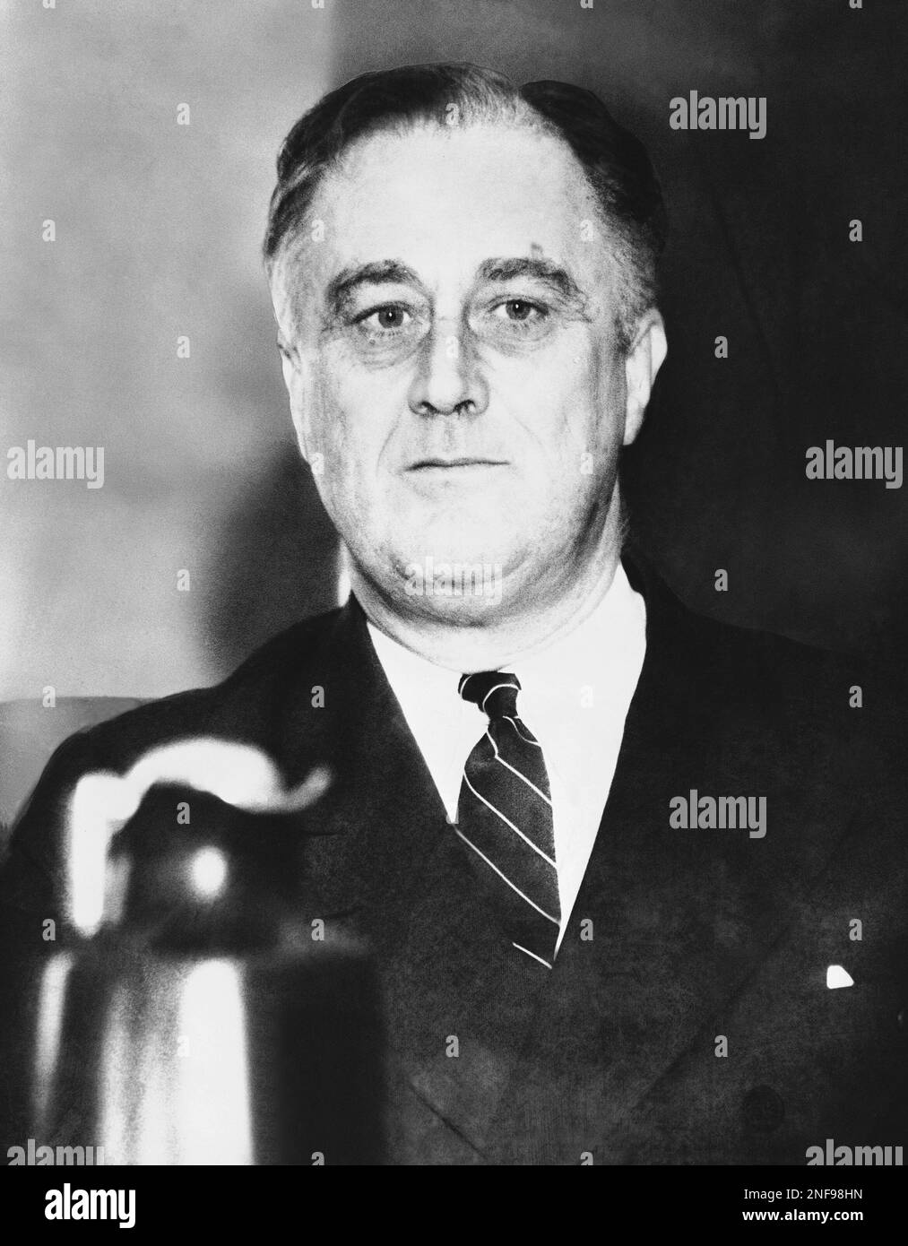 President Franklin D. Roosevelt is shown just before his 53rd birthday