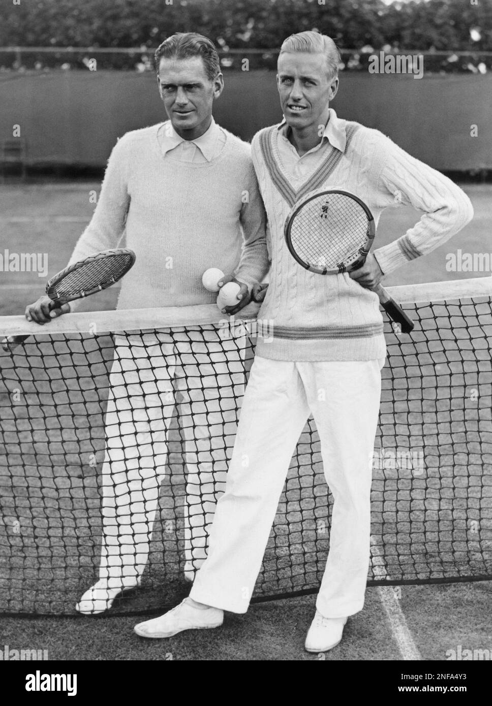 J. Gilbert Hall of South Orange, N.J., left, who was defeated by Sidney Wood, Jr. of New York