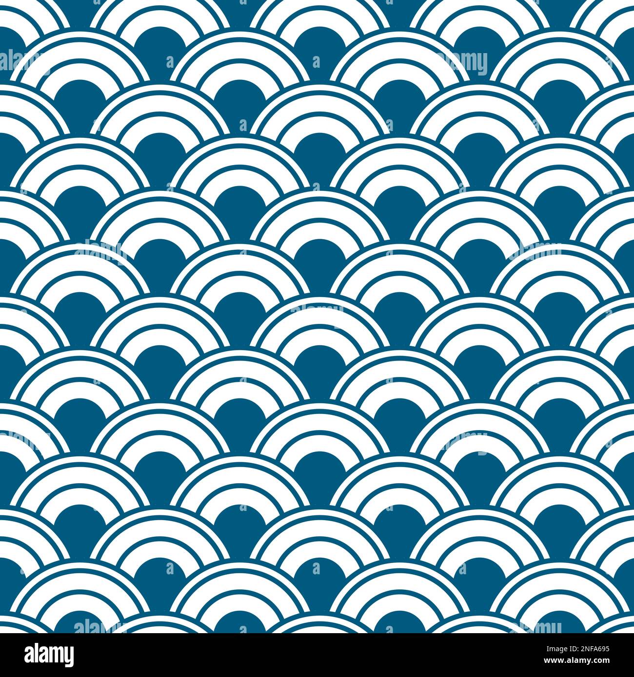Flat Japenese wave style pattern background Stock Vector Image & Art ...