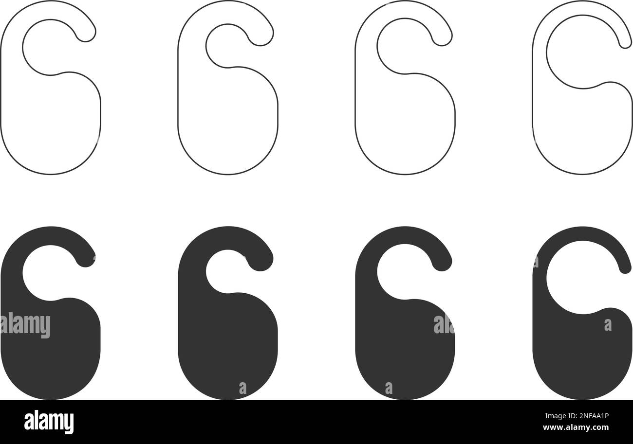 Set of closet dividers templates Wardrobe organizer tools Clothing
