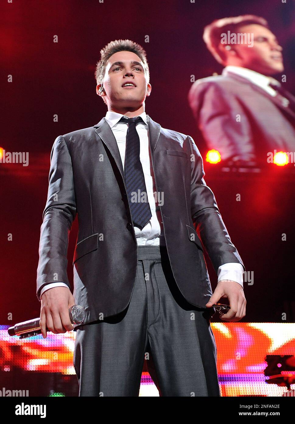Singer Jesse McCartney performs at Z100 Jingle Ball 2008 at