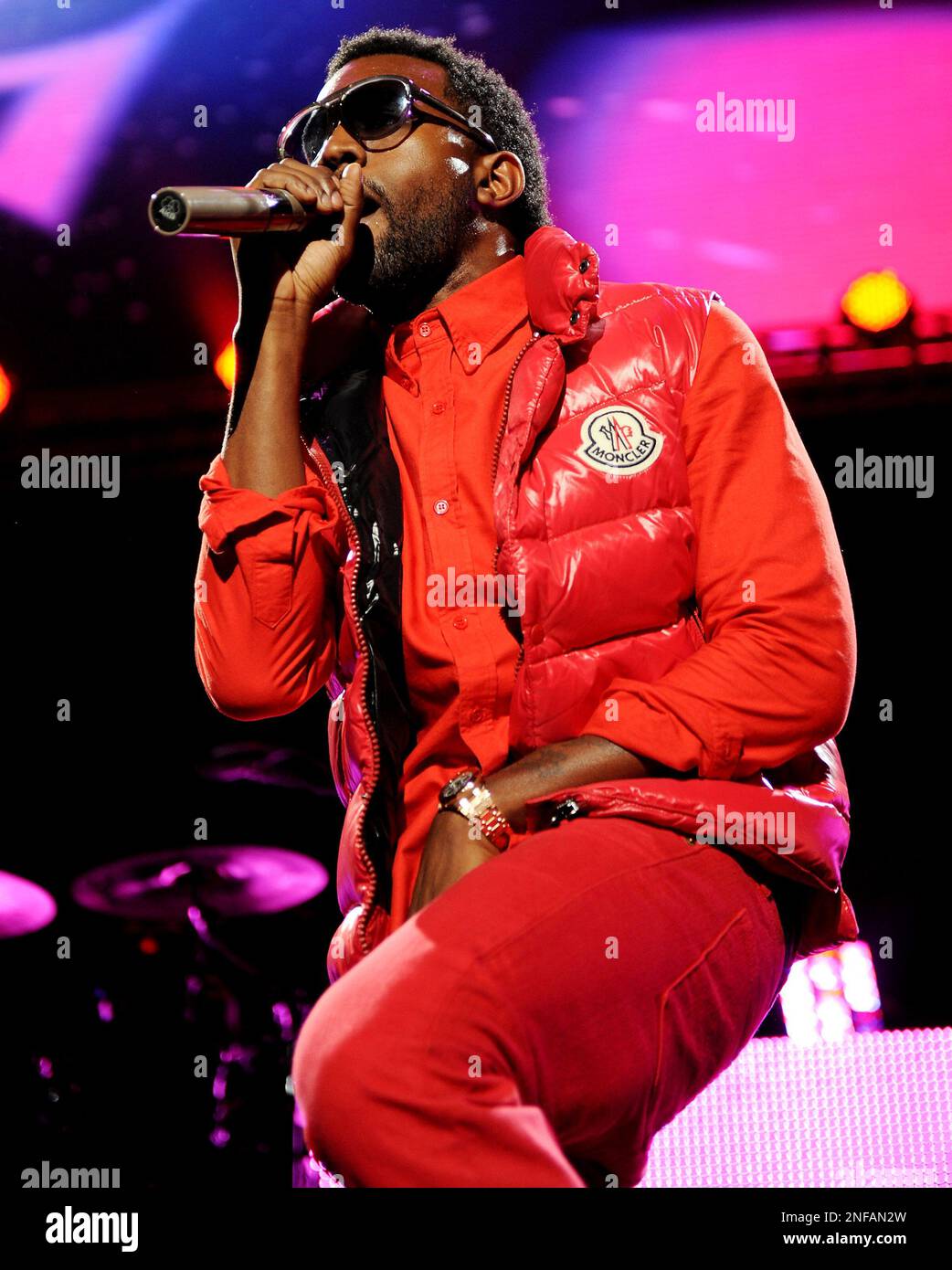 Singer Kanye West performs at Z100 Jingle Ball 2008 at