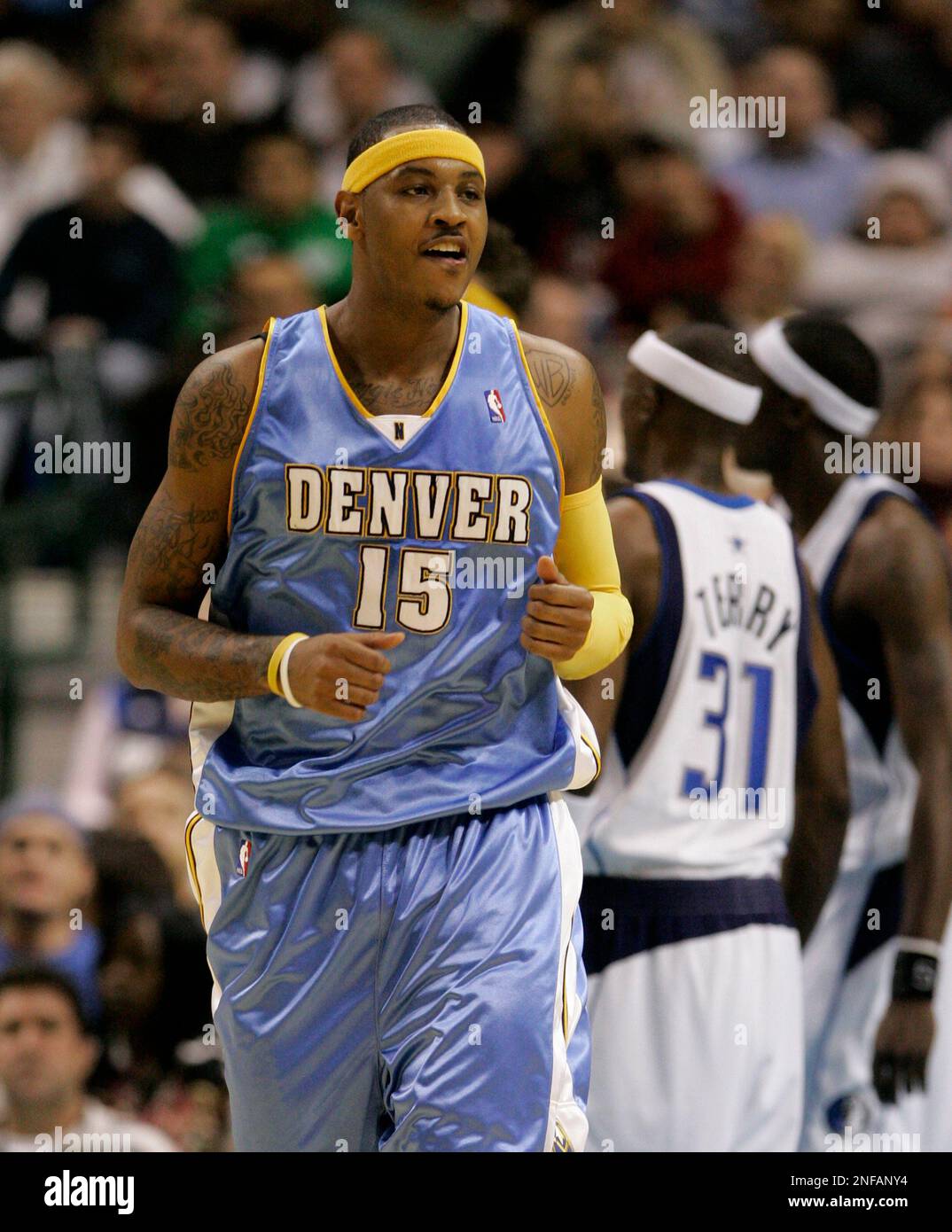 Denver Nuggets forward Carmelo Anthony 15 during an NBA