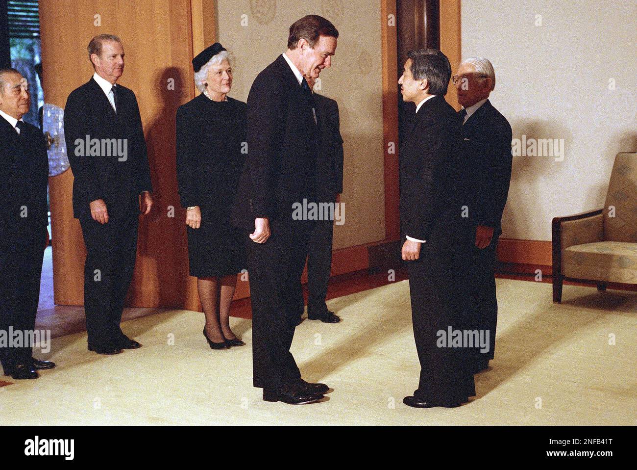 U.S. President Bush responds to Japanese Emperor Akihito