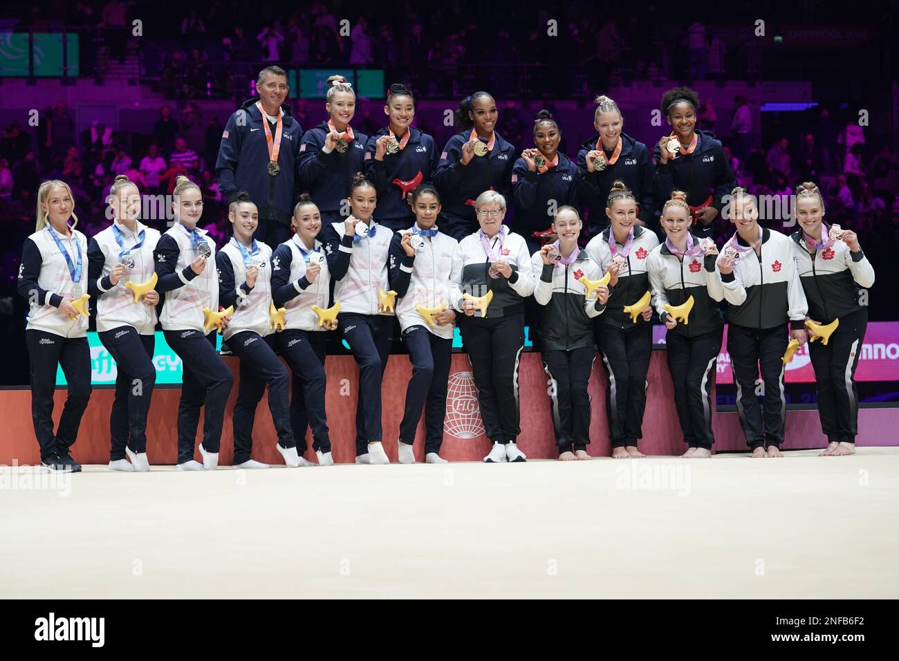 2022 World Gymnastics Championships. Liverpool.1.11.22. Womens Team