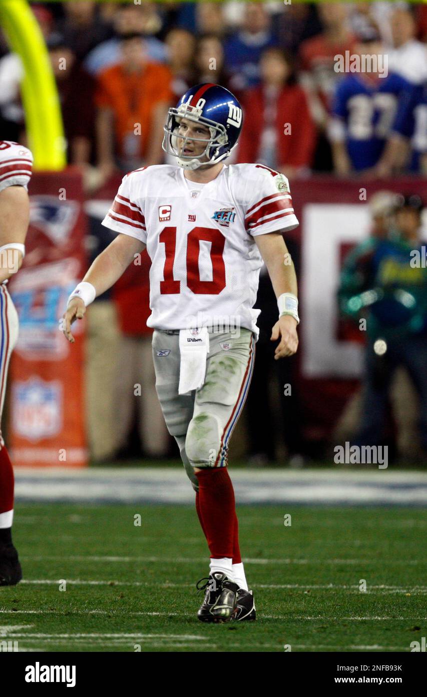 New York Giants QB Eli Manning #10 during the Super Bowl XLII