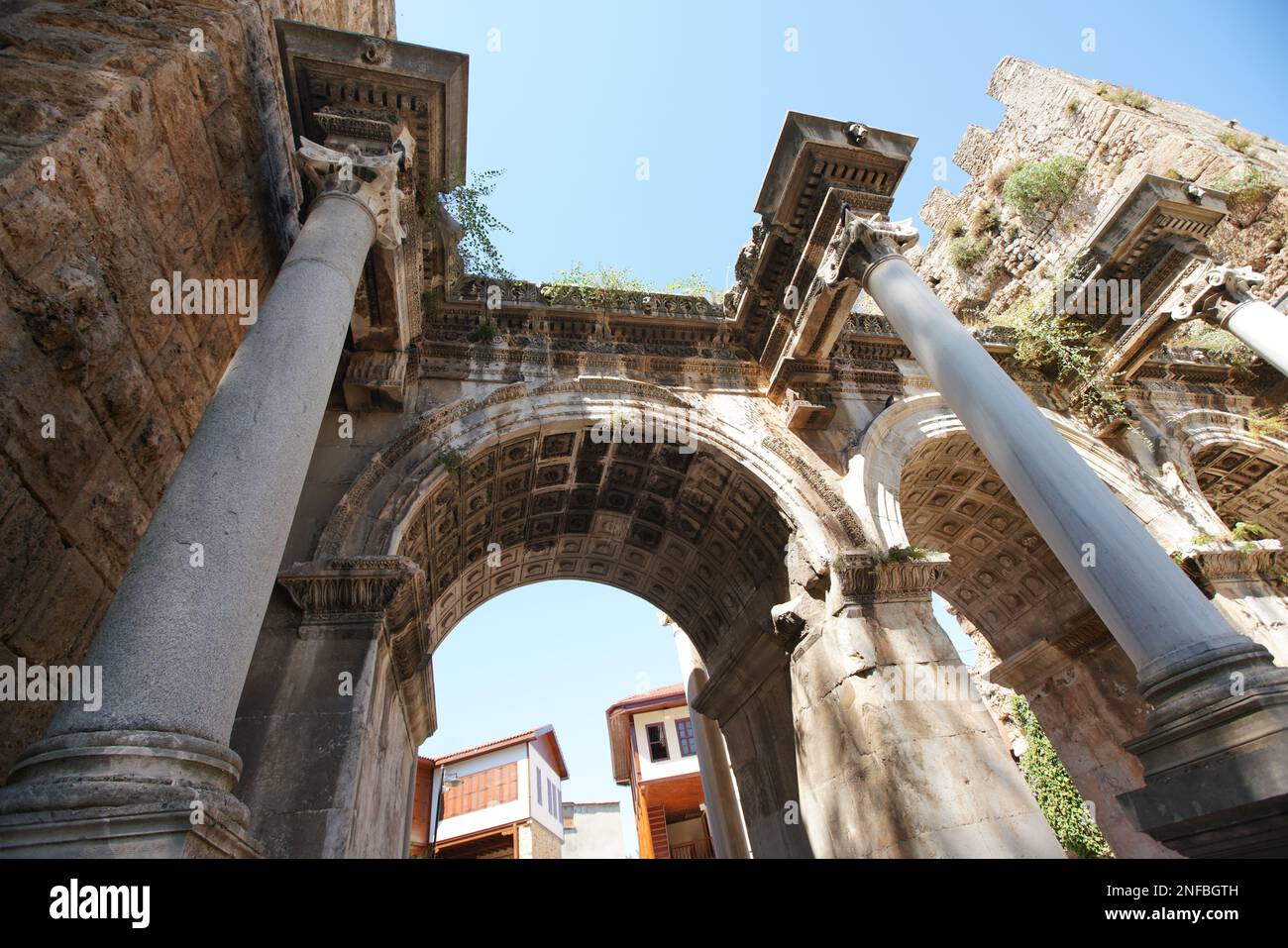 Hadrians Gate In Antalya City Turkiye Stock Photo Alamy