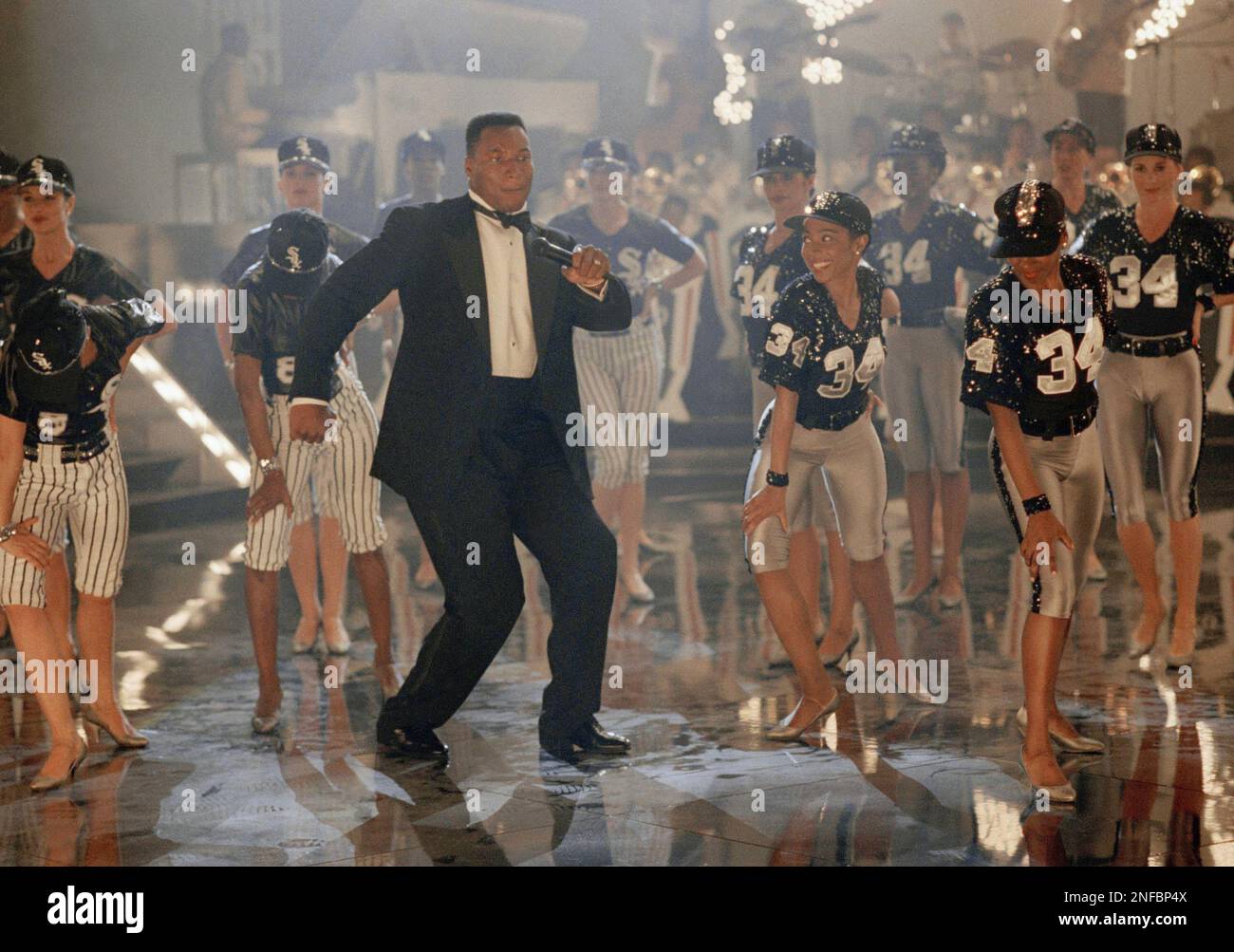 Bo Jackson dances during the taping of a Nike commercial in Culver