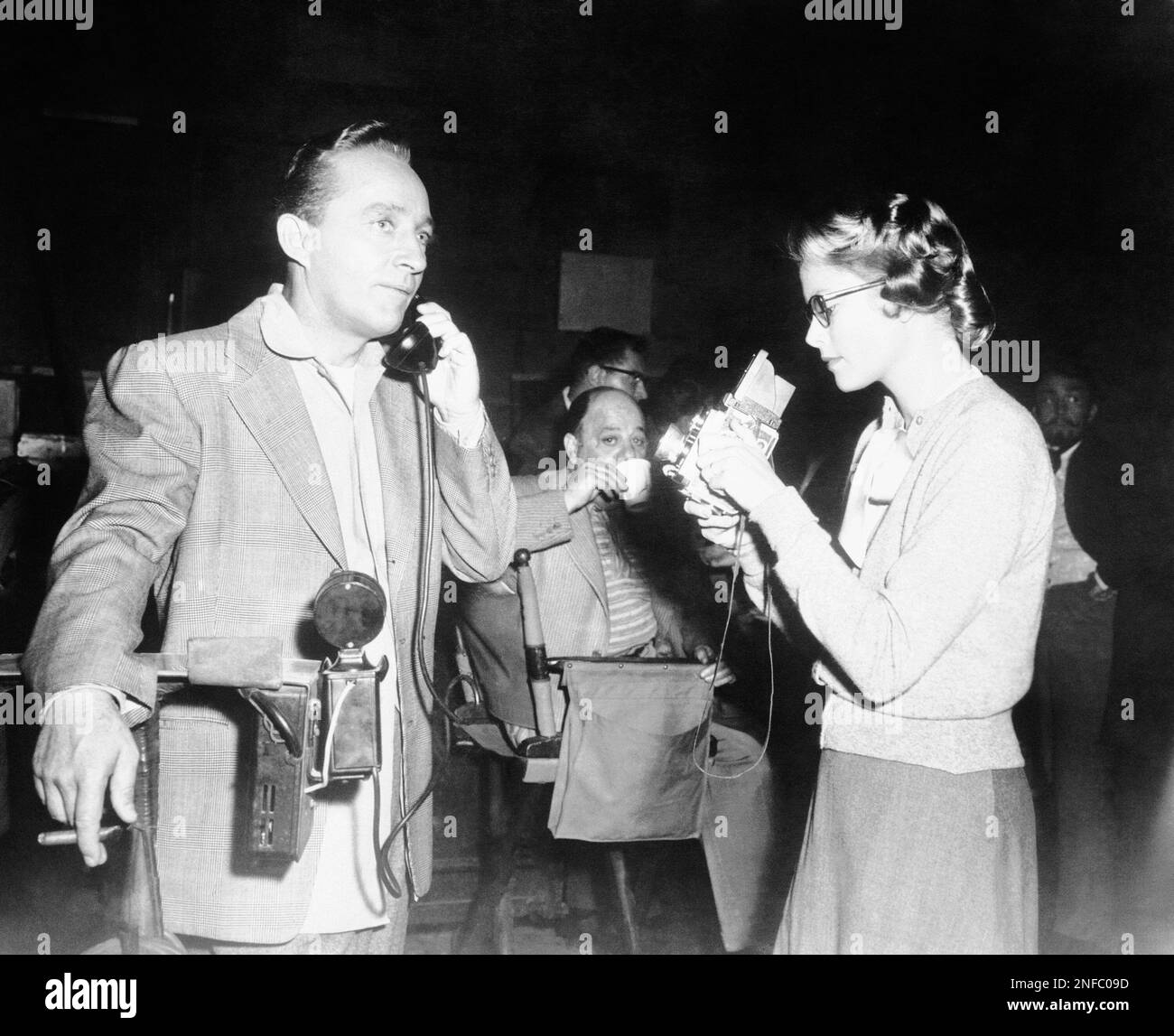 Bespectacled Grace Kelly, right, one of filmdom's big finds of the year