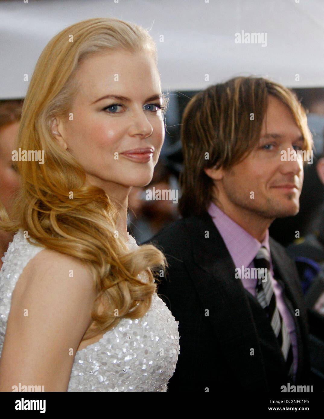 Australian actor Nicole Kidman walks the red carpet with her husband