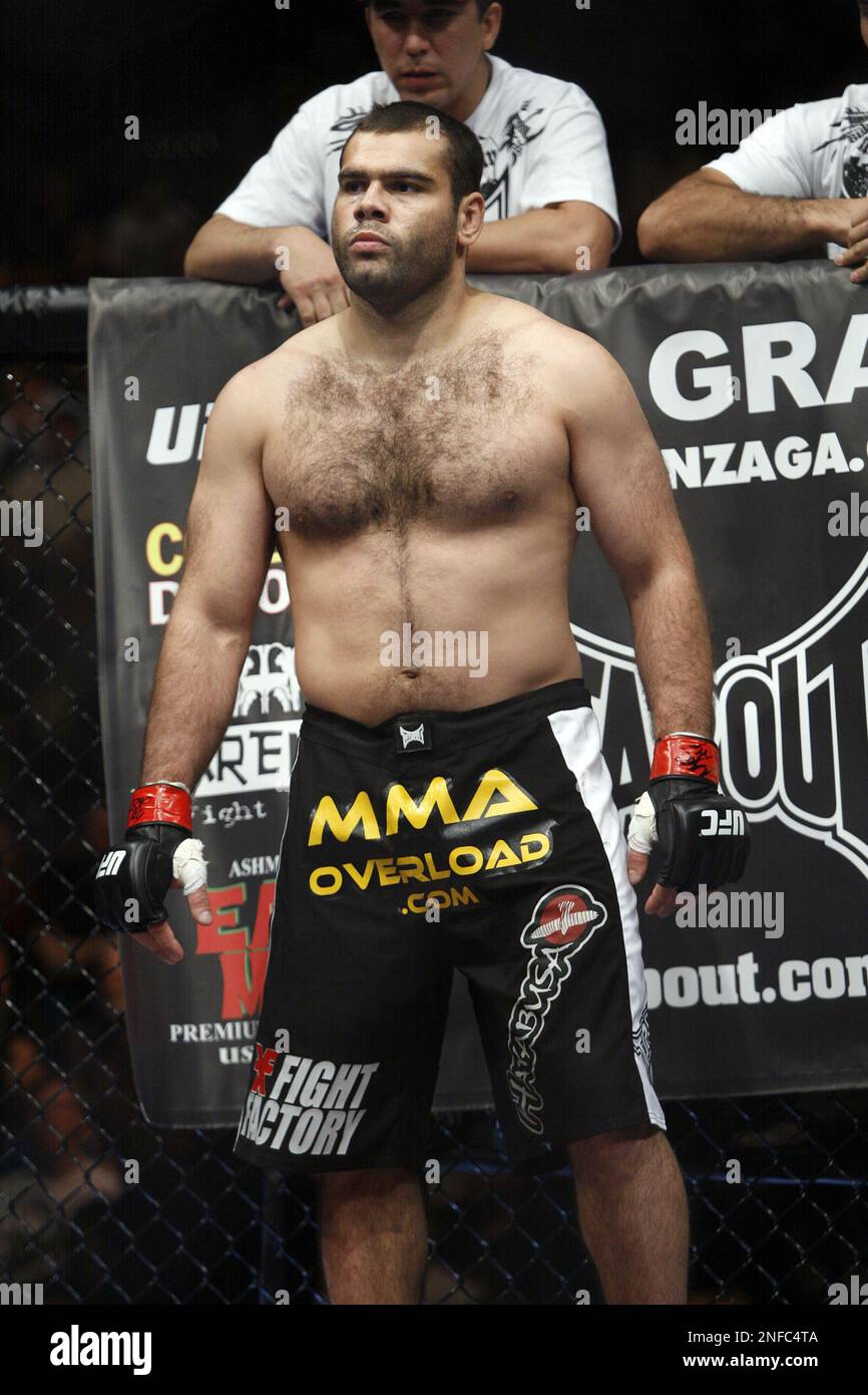 Gabriel Gonzaga before his win over Josh Hendricks in a UFC match on Saturday, Nov. 15, 2008 in Las Vegas