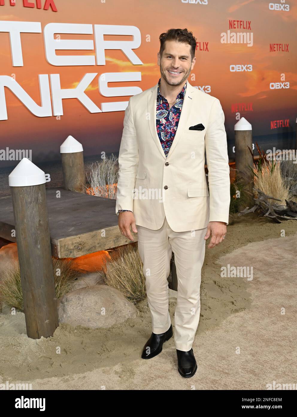 Los Angeles, USA. 16th Feb, 2023. Lou Ferrigno Jr. at the season 3 premiere for 'Outer Banks' at the TCL Chinese Theatre, Hollywood. Picture Credit: Paul Smith/Alamy Live News Stock Photo